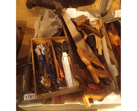 Box of mixed workshop tools.  Not available for in-house P&amp;P, contact Paul O'Hea at Mailboxes on 01925 659133 