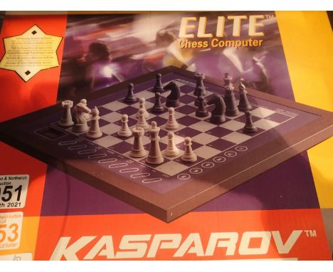 Boxed Kasparov chess computer,. Not available for in-house P&amp;P, contact Paul O'Hea at Mailboxes on 01925 659133 