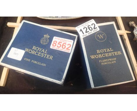 Three Royal Worcester egg coddlers. P&P Group 2 (£18+VAT for the first lot and £3+VAT for subsequent lots)Condition Report: N