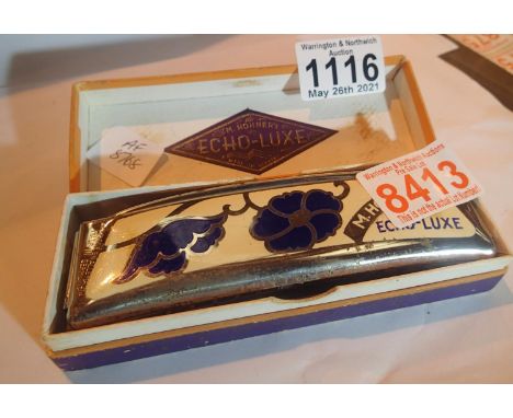 Boxed Hohner Echoluxe harmonica. P&amp;P Group 1 (£14+VAT for the first lot and £1+VAT for subsequent lots) 