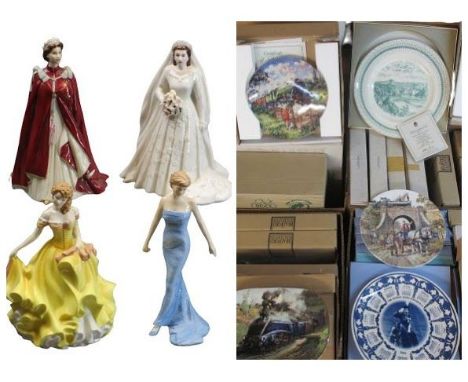 COLLECTOR'S WALL PLATES - a large quantity, makers include Bradford Exchange, Masons ironstone, Royal Doulton, Wedgwood and o