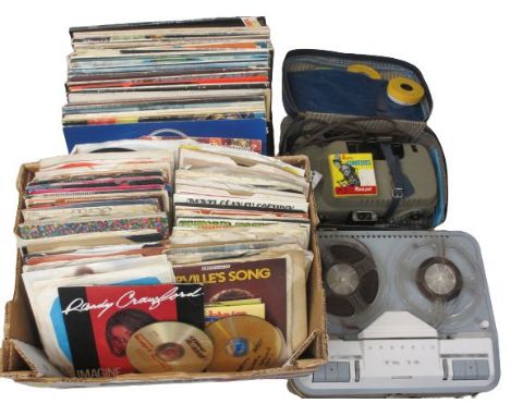 LP &amp; 45rp RECORDS, a large mixed parcel, a Grundig TK14 'reel to reel' tape recorder and a Sekonic 8mm cine projector