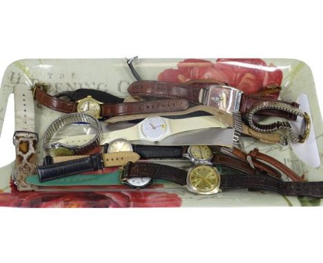 LADY'S &amp; GENT'S WRISTWATCH COLLECTION - with a quantity of additional straps, names include Accurist, Larex, Limit, Timex