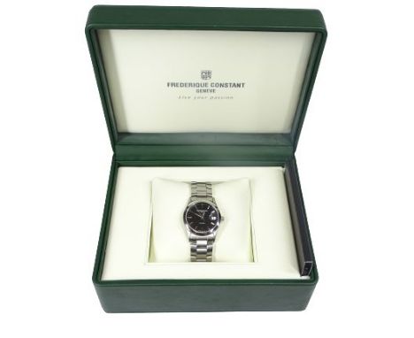 FREDERIQUE CONSTANT GENT'S AUTOMATIC WRISTWATCH - Reference FC303/310/320-3B5/6/9, stainless steel case and integral bracelet