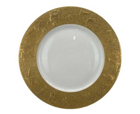 Rosenthal Studio Line dinner plate decorated in the Zauberflote design (Magic Flute), designed by Bjorn Wiinblad, D32cm