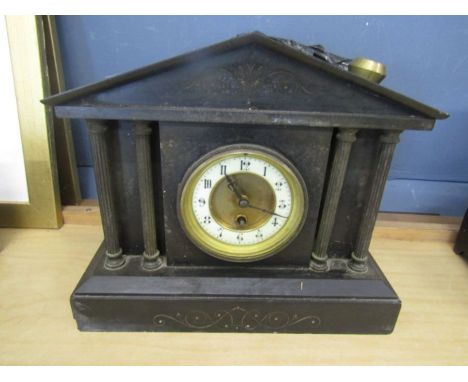 Black slate clock