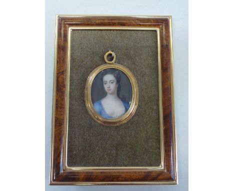 CHRISTIAN RICHTER (SWEDISH 1678-1732), a portrait miniature of Lady Gell, probably Elizabeth, wife of Sir Phillip and daughte