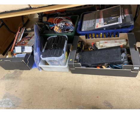 Five boxes of tools