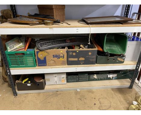 Five boxes of tools and a lock box etc.