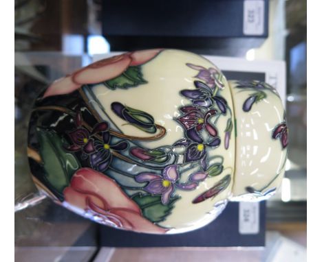 A Moorcroft ginger jar from the Shakespeare series 'Twelfth Night' 138/250 signed by the designer Emma Bossons for B&W Thornt