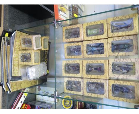 Lord of the Rings collectors models, cast in lead, with associated bound magazines published by Eaglemoss Publications