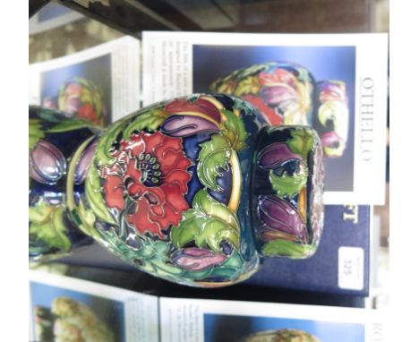 A Moorcroft ginger jar from the Shakespeare series 'Othello' 170/250 signed by the designer Rachel Bishop, 2005 for B&W Thorn
