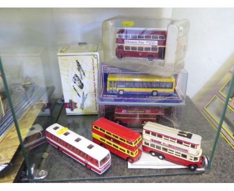 A Lima OO gauge Eurostar train set, boxed, a 'Matchbox Collectibles' die-cast model of the 1931 Diddler Trolley bus, and five