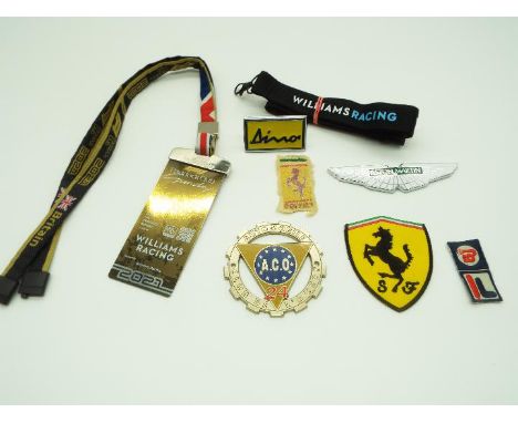 Williams Racing - a Paddock Club pass, Silverstone Grand Prix 2021 (ticket no 1579) with neck band, a further Williams Racing