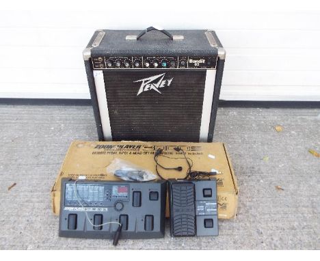 Peavey - Zoom - Guitar Amplifier - Peavey Bandit 65, Solo series. 65Watt 8ohms, 63 RMS, #3A-01442711. Item does power on and 