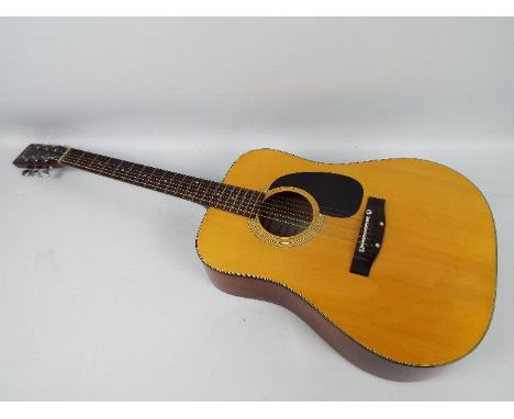 Kimbara - Acoustic Guitar. Made in Japan for FCN-London. Model No.71 with drop/raise bridge feature. S/N 40812. Item appears 