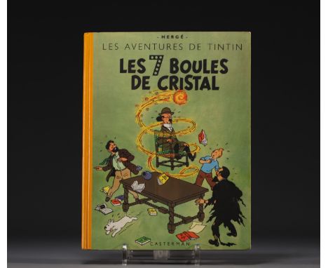 Tintin - Album "Les 7 boules de cristal" 1948 edition. Very good condition, corners slightly rubbed. - Weight: 420 g - Shippi