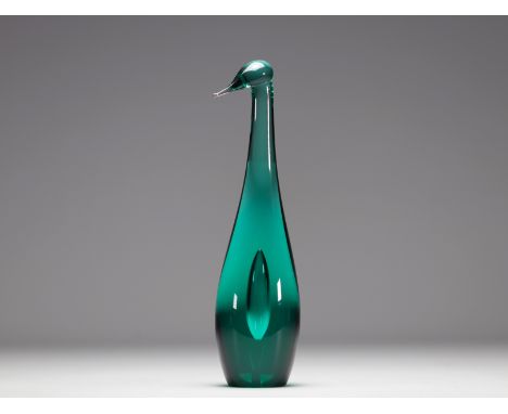 "Oiseau" Sculpture en verre de Murano, vers 1950. - Weight: 1.73 kg - Shipping unavailable - Sizes: H 300MM X L 80MM - At fir