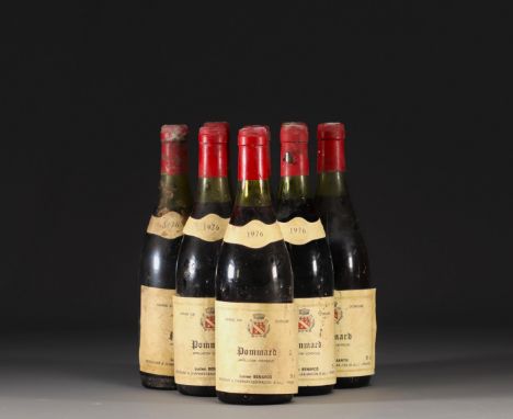 Lot of 8 bottles of wine "Pommard "1976 Lucien BENAROS, Burgundy. - Weight: 10.40 kg - Shipping available - Region: France - 