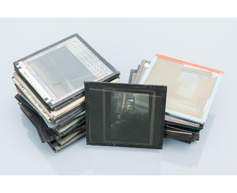 GOOD COLLECTION OF EARLY TWENTIETH CENTURY MAGIC LANTERN SLIDES
over thirty slides, including military, agricultural and pose