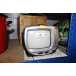 An M Tech black and white television