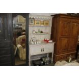 A painted pine dresser