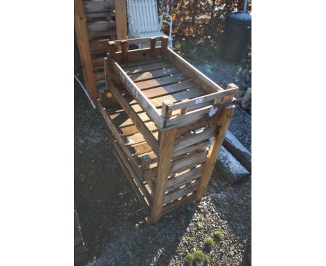 A six tray apple store / shelf unit 
