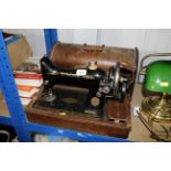 A Singer hand sewing machine