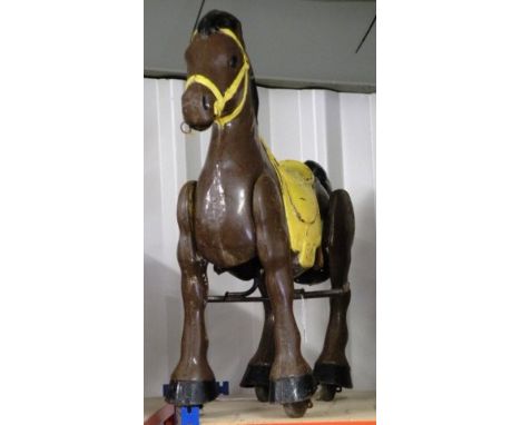 Vintage tin plate Mobo horse