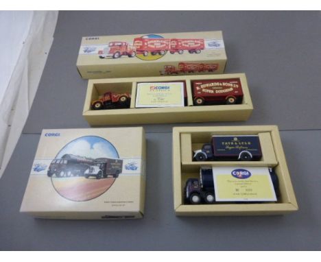 Two boxed Corgi vehicles including Commercials from Corgi 97781 Tate & Lyle Set and Rpad Transport from Corgi 97920 R. Edward