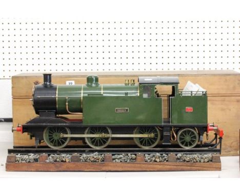 3 1/2 Gauge 0-6-2 Inside Cylinder Tank Locomotive based on L.C. and D.R. Radial Tank Engine, Cylinders 1.125" bore x 1.5 stro