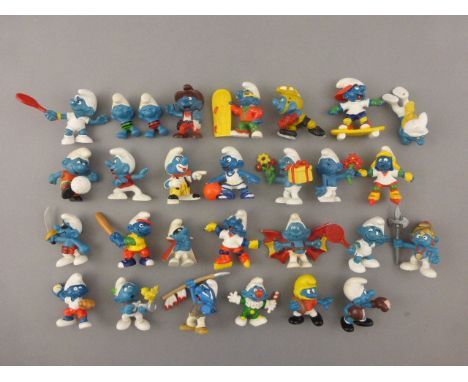 28 Vintage Smurfs including Peyo and Schleich