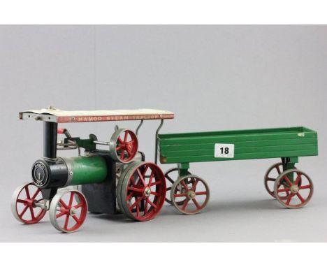 Mamod TE1A Steam Tractor with Mamod Trailer