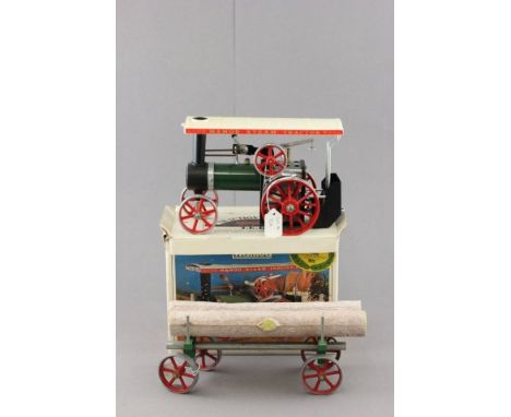 Boxed Mamod Steam Tractor plus a Mamod trailer