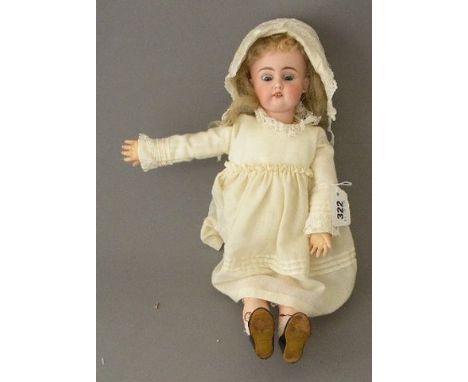 Bisque headed doll made by Carol Stanton in 1990 from original mould by Jumeau