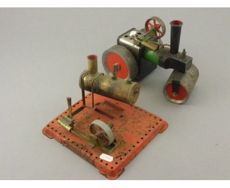 Mamod Steam Roller plus a Mamod Stationary Steam Engine (af)