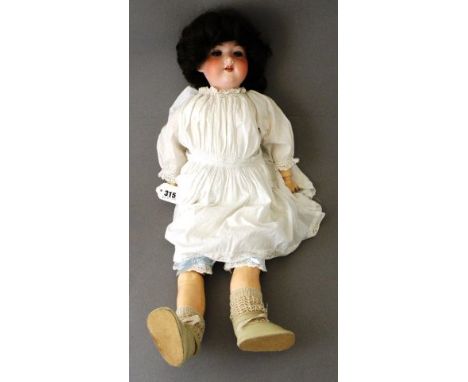 Armand Marseille doll marked Germany 390 A 6M with bisque head, composition body, generasl wear and tear overall good