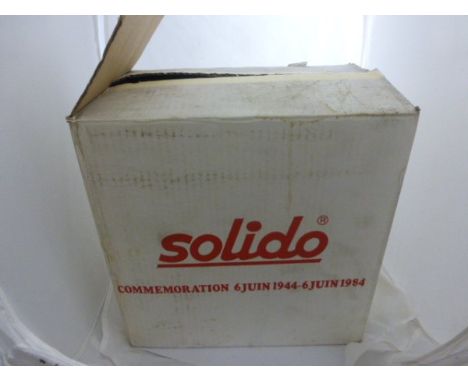 Solido ltd edn 40th Anniversary 6 June 1944-1984 trade box containing full set of 10 boxed military vehilces all unopened inc
