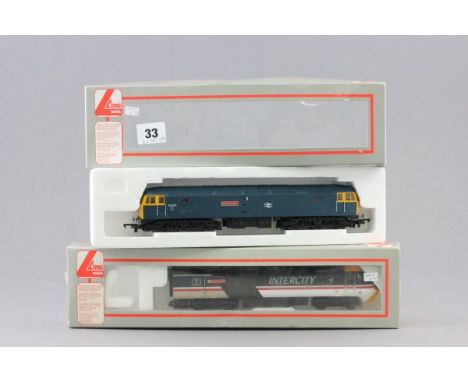 Two boxed OO gauge Lima engines including 47401 North Eastern and Intercity The Duke and Duchess of York