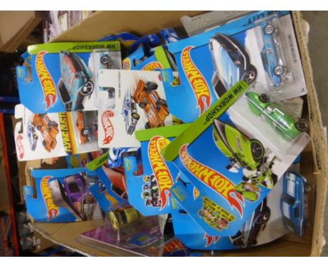 Approximately 30 carded Mattel Hot Wheels vehicles