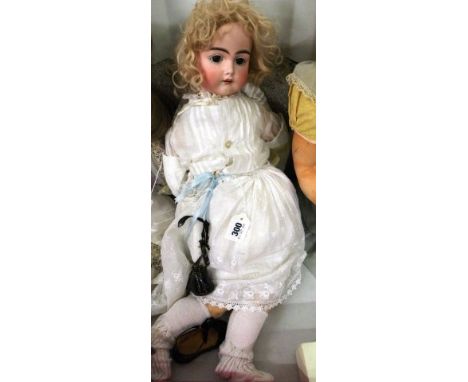 24" Bisque headed doll with composition body made by Carol Stanton in 1990 from original mould by J Steiner