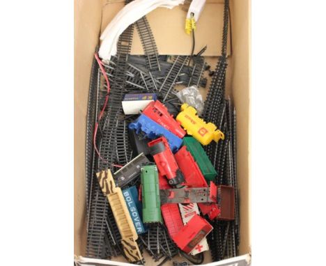 Quantity of OO gauge model railway including Hornby R156 Diesel engine, Hornby Timmy and Roger engines, 11 wagons etc