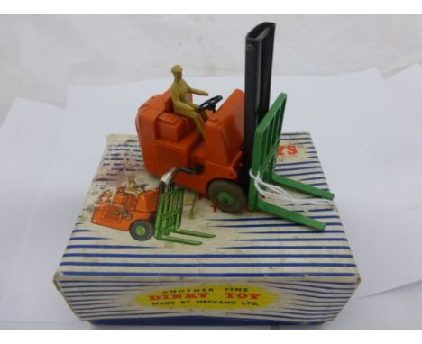 Boxed 401 Coventry Climax Fork Lift Truck (die-cast gd, box with rips and staining)