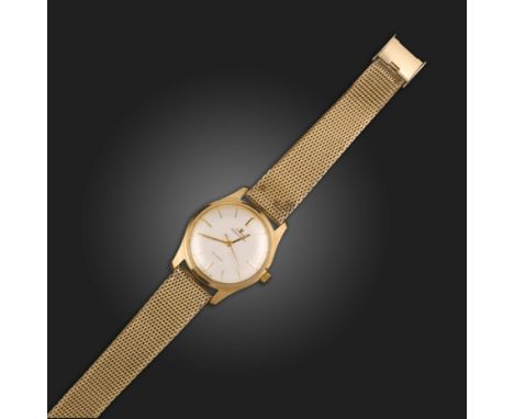 A 9ct gold wrist watch by Jaeger-Le Coultre, sweep seconds, automatic winding movement, case 34mm, numbered to reverse 33051.