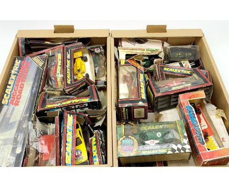 Scalextric - nineteen slot-racing models, predominantly by Scalextric, some for spares or repair, including racing cars, rall