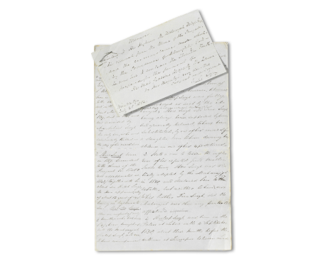 A collection of seven documents relating to Maharajah Duleep Singh, written by his guardian, Dr John Login, as a record of ev