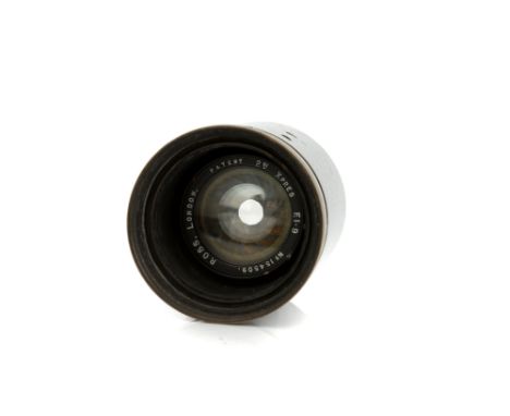 A Ross Xprss f/1.9 2" Lens, black, serial no. 154509, body, G elements, G, some light separation to perimeter of middle group