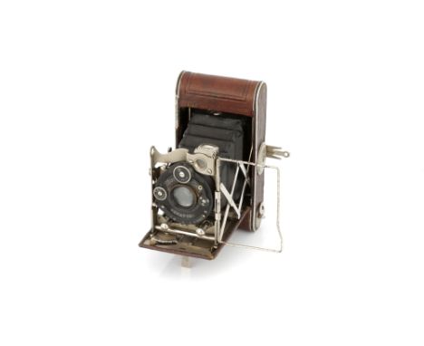 A Contessa-Nettel Piccolette Luxus Folding Camera, 1924, brown leather, serial no. 506092, with Carl Zeiss Jena Tessar f/4.5 