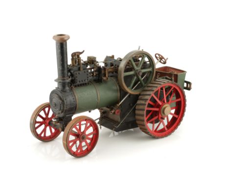 A 1½ inch Scale Model of an Agricultural Traction Engine, with copper boiler with fitted pressure gauge, water sight glass, r