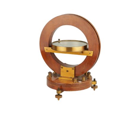 A Large Laboratory Tangent Galvanometer, English, c.1900, signed to a brass plaque 'W. Wilson, 1 Belmont St, London N.W', wit